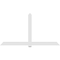 Ekena Millwork Eugene Architectural Grade PVC Gable Bracket, 108"W x 58 1/2"H x 2"D x 6"F, 13/12 Pitch GBP108X59X0206EUG00 - alternate 2